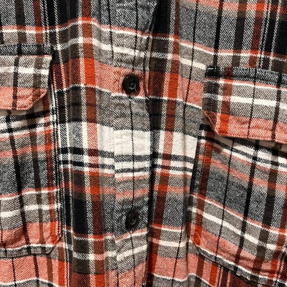 Ocean Coast Men’s Plaid Flannel Shirt 3XLT Long Tall Button Front - Picture 6 of 7